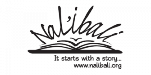 Nalibali logo with tagline It starts with a story www.nalibali.org